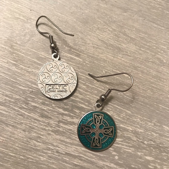 Celtic Cross Earrings - Picture 2 of 2